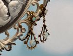 (LD3542E) 14K Victorian Style Reproduction Natural Opal Earrings*Reg.$450