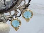 TAGLIAMONTE Designs (2310E) 925SS/YGP Venetian Cameo Earrings*Arethusa*Reg.$280