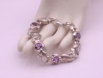 Samuel B~BJC~(927) 925SS/ 14K Amethyst Bracelet *XOXOXO*