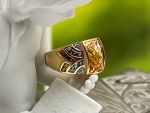 LD3564R ~ 14K Gold Ring *Citrine*Diamonds*Bl Topaz*Garnet*Amy*Peridot*Reg.$1000