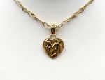 TAGLIAMONTE Designs (LD4021P) 14K Heart Cameo Enhancer Pendant*Reg.$400