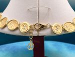 TAGLIAMONTE Designs (1891) 925SS/YGP Multi-Cameo Necklace *Mythological Primer*Reg.$1000