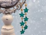 TAGLIAMONTE Designs (SH808-Teal) 925SS / YGP Venetian Cameo Earrings*Sea Life Collection* Reg.$240