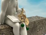 TAGLIAMONTE Designs (LD3561E)18K Cameo Earrings*Orpheus*Reg.$950