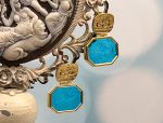 TAGLIAMONTE Designs (PN2683) 925SS/YGP Venetian Cameo Earrings *Androcles,Lion*Reg.$300