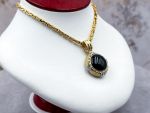 (LD4003N,LD4004P) 14K Reversible Pendant & Square Byzantine Necklace*42Gms*Reg.$5000