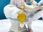 TAGLIAMONTE Designs (2183P) 925SS/YGP Venetian Cameo Pendant*Arethusa*Reg.$250