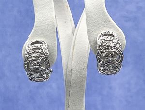 (TAG-LD4013E) 14K Diamond Circles Earrings*1.0cttw*Reg.$1500