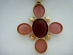 TAGLIAMONTE Designs (LDM2401) 14K Pendant w/ 5 Venetian Cameos *Lovely*