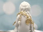 TAGLIAMONTE Designs (SH309B-Blue) 925SS/YGP Venetian Intaglio Charm Bracelet *Androcle,Lion*Reg.$350