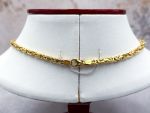 (LD4003N,LD4004P) 14K Reversible Pendant & Square Byzantine Necklace*42Gms*Reg.$5000