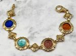 TAGLIAMONTE (LDM1509) 925SS/YGP, 14K Accents Venetian Cameo Bracelet*Reg.$550