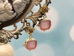 TAGLIAMONTE Designs (1989) 925SS/YGP Venetian Cameo Earrings*Pandora*Reg.$160