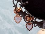 TAGLIAMONTE Designs (2314E) 925SS/RGP Cameo Earrings *Medusa*Reg.$200