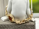 TAGLIAMONTE (LDM1509) 925SS/YGP, 14K Accents Venetian Cameo Bracelet*Reg.$550