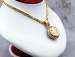 (LD4003N,LD4004P) 14K Reversible Pendant & Square Byzantine Necklace*42Gms*Reg.$5000