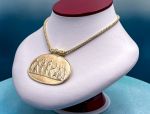 TAGLIAMONTE Designs (1616) 925SS/YGP Cameo Statement Necklace *Ages of Love*Reg.$900