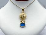 TAGLIAMONTE Designs (2337P) 925SS/YGP Venetian Cameo Pendant*Reg.$185