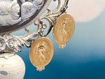 TAGLIAMONTE Designs (SH194) 14K Cameo Earrings w/ Diamonds*Terpsichore*Reg.$1600