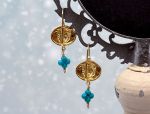 TAGLIAMONTE Designs (SH613-2) 925SS/YGP Cameo Earrings *Medusa*Reg.$150