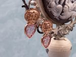 TAGLIAMONTE Designs (2314E) 925SS/RGP Cameo Earrings *Medusa*Reg.$200