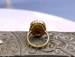 TAGLIAMONTE Designs (2153R) 925SS/YGP Micromosaic Ring*Miosotis*Size 7*Reg.$170