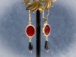 TAGLIAMONTE Designs (2201E) 925SS/YGP Venetian Cameo Earrings *Muse*Reg.$185