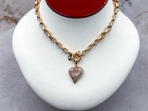 (LD4001N,KAB4002P) 14K Heart's Desire Kabana Pendant & Tagliamonte Necklace*BOLD*30Gms*Reg.$6000