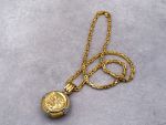 (LD4003N,LD4004P) 14K Reversible Pendant & Square Byzantine Necklace*42Gms*Reg.$5000