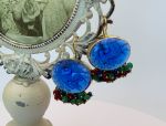 TAGLIAMONTE's Deals & Steals (SH387-Blue)18K Venetian Cameo Earrings*Emeralds, Rubies, Sapphires*Reg.$1900