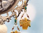 TAG-LD4004E 18K Gold Multi Gemstone Earrings *Reg.$2000