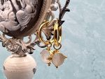 TAGLIAMONTE (PRT276) 925SS/YGP/  Venetian Cameo Charm Earrings*Reg.$160