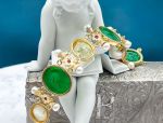 TAGLIAMONTE Design(PN2724B) 925SS/YGP Venetian Cameo Bracelet *Lemon Qtz*Reg.$500