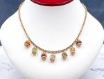 TAGLIAMONTE Designs (LD3511)14K Gemstone Charm Necklace*Reg.$1850