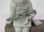 SAMUEL B *BJC* (58859B.BT) 925SS/18K Braided Tulang Naga Bracelet *Blue Topaz*