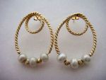 14K Yellow Gold + Freshwater Pearl Earrings (LDM2325)