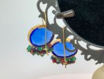 TAGLIAMONTE's Deals & Steals (SH387-Blue)18K Venetian Cameo Earrings*Emeralds, Rubies, Sapphires*Reg.$1900