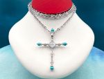 TAGLIAMONTE Designs (2155N) 925SS, 18K Venetian Intaglio Necklace *Reg.$425