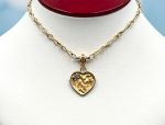 TAGLIAMONTE Designs (LD4021P) 14K Heart Cameo Enhancer Pendant*Reg.$400