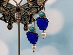 TAGLIAMONTE Designs (2071E) 925SS/YGP Venetian Cameo Earrings *Medusa*Reg.$280