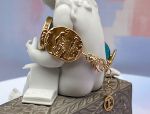 TAGLIAMONTE Design(2144B) 925SS/YGP Magnesite Cameo Bracelet*Reg.$500