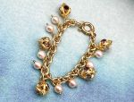 Tagliamonte (LD3552B) 925/YGP Etruscan Revival Charm Bracelet *Reg.$650