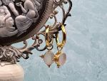 TAGLIAMONTE (PRT276) 925SS/YGP/  Venetian Cameo Charm Earrings*Reg.$160
