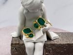 TAGLIAMONTE Designs (1346,1349) 925SS / YGP Venetian Cameo Earrings*Poseidon*Reg.$160