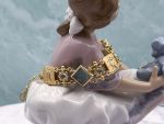 TAGLIAMONTE Designs (2357B) 925/YGP Venetian Cameo Bracelet*Aquamarine*Psyche, Amore*Reg.$400