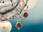 TAGLIAMONTE Designs (LD3563E) 18K Venetian Cameo Charm Earrings*Reg.$900