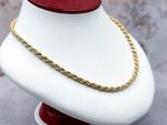(LD4005N) 18K Solid Rope Necklace*BOLD*30.7Gms*Reg.$5000