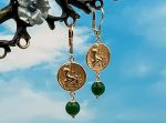 TAGLIAMONTE Designs (LD3561E)18K Cameo Earrings*Orpheus*Reg.$950