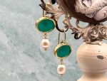 TAGLIAMONTE Designs (2023E,2018E) 925SS/YGP Venetian Cameo Earrings*Reg.$180