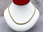 (LD4005N) 18K Solid Rope Necklace*BOLD*30.7Gms*Reg.$5000